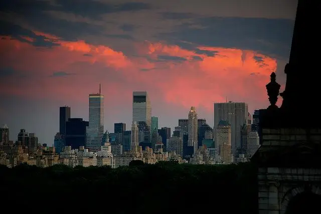 "NYC Pink Sunset"
